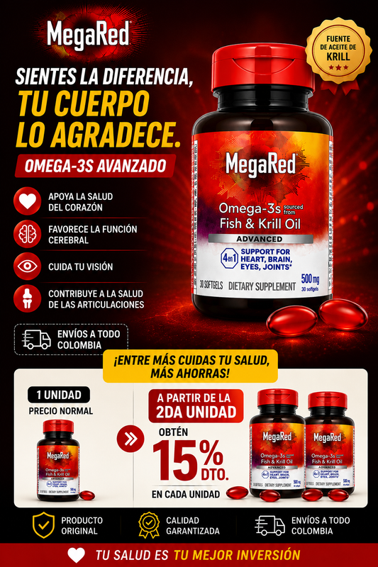 Megared Omega 3 x60 – vista completa del empaque
