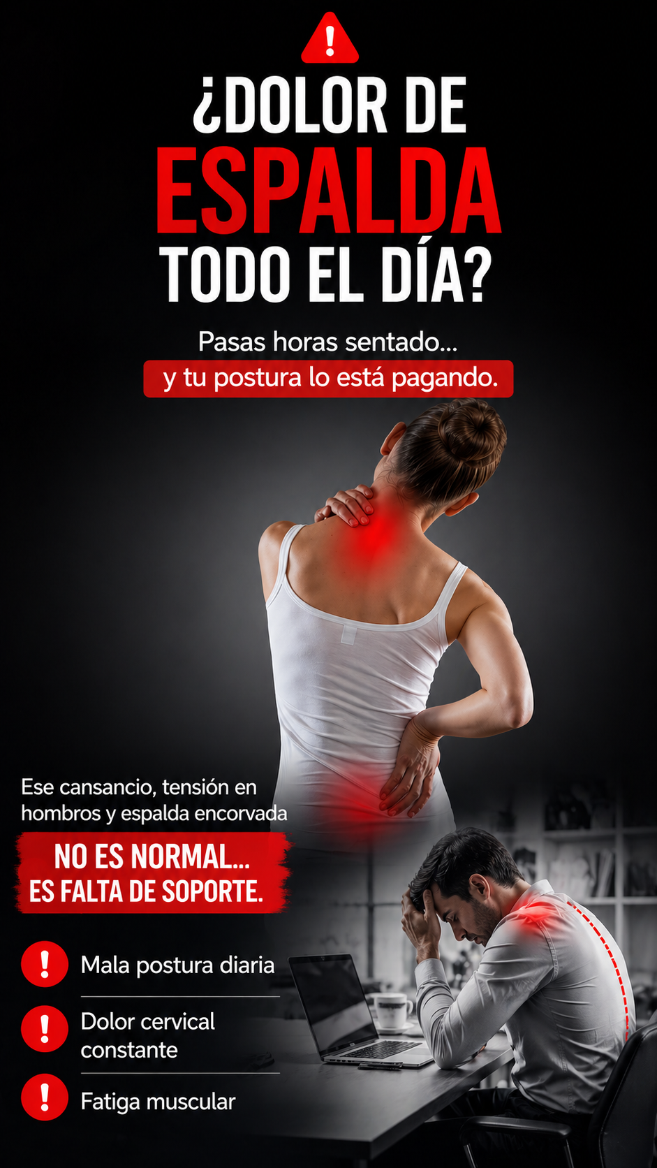 Corrector de Postura con Soporte Lumbar