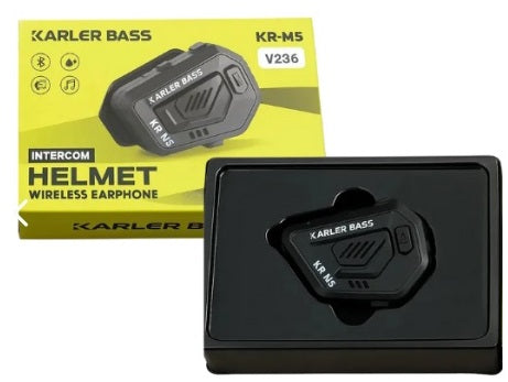 Intercomunicador KR-M5 para Casco de Moto — Resistente al Agua y Manos Libres