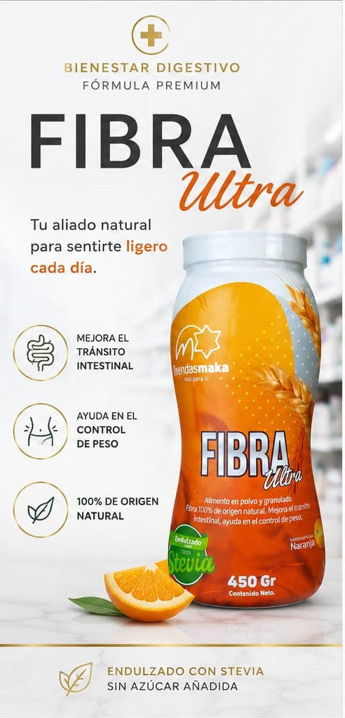 Fibra Ultra Natural suplemento para bajar de peso y mejorar la digestión, fibra dietética natural en polvo