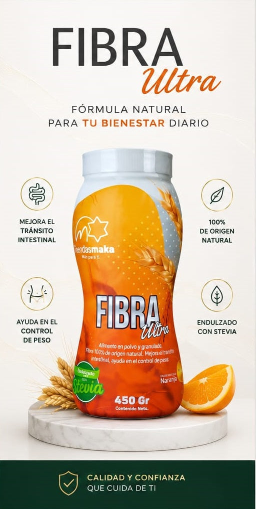 Fibra Ultra Natural suplemento para bajar de peso y mejorar la digestión, fibra dietética natural en polvo