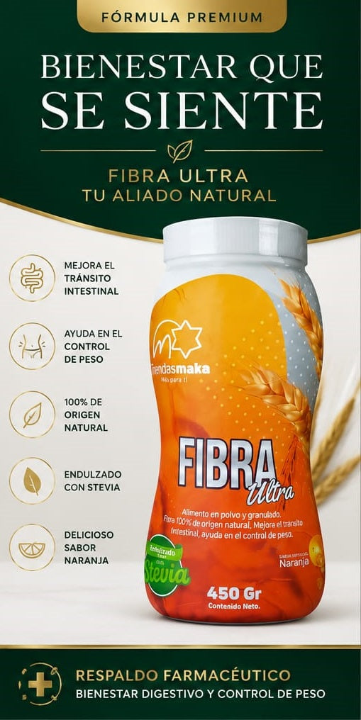 Fibra Ultra Natural suplemento para bajar de peso y mejorar la digestión, fibra dietética natural en polvo